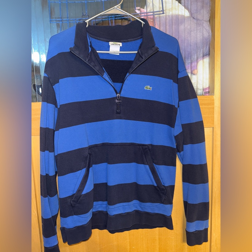 Men Lacrosse Sweat Shirt Size 6 Blue
